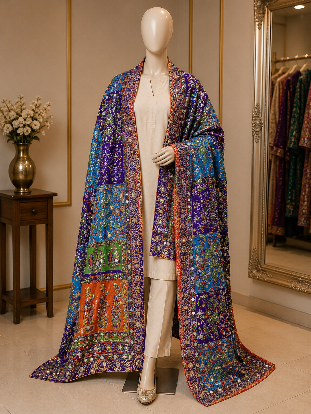 Premium Digital Block Print Shawl