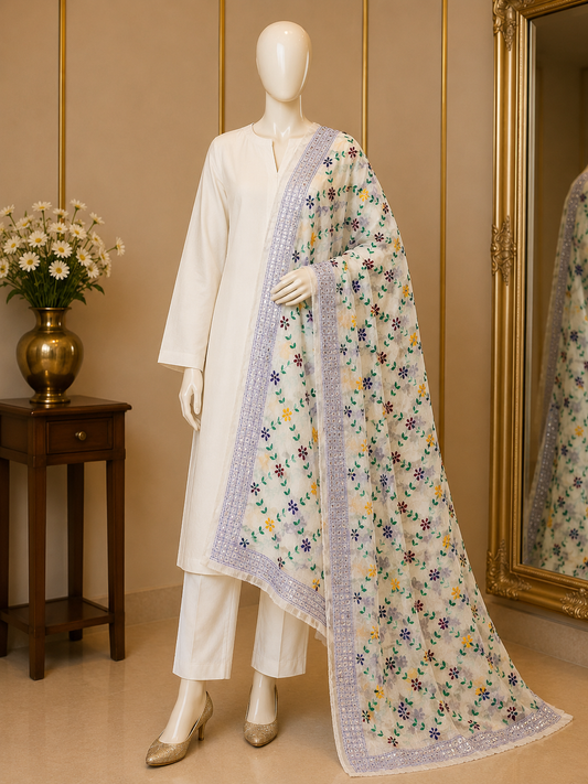 Premium Phulkari Embroidered Dupatta