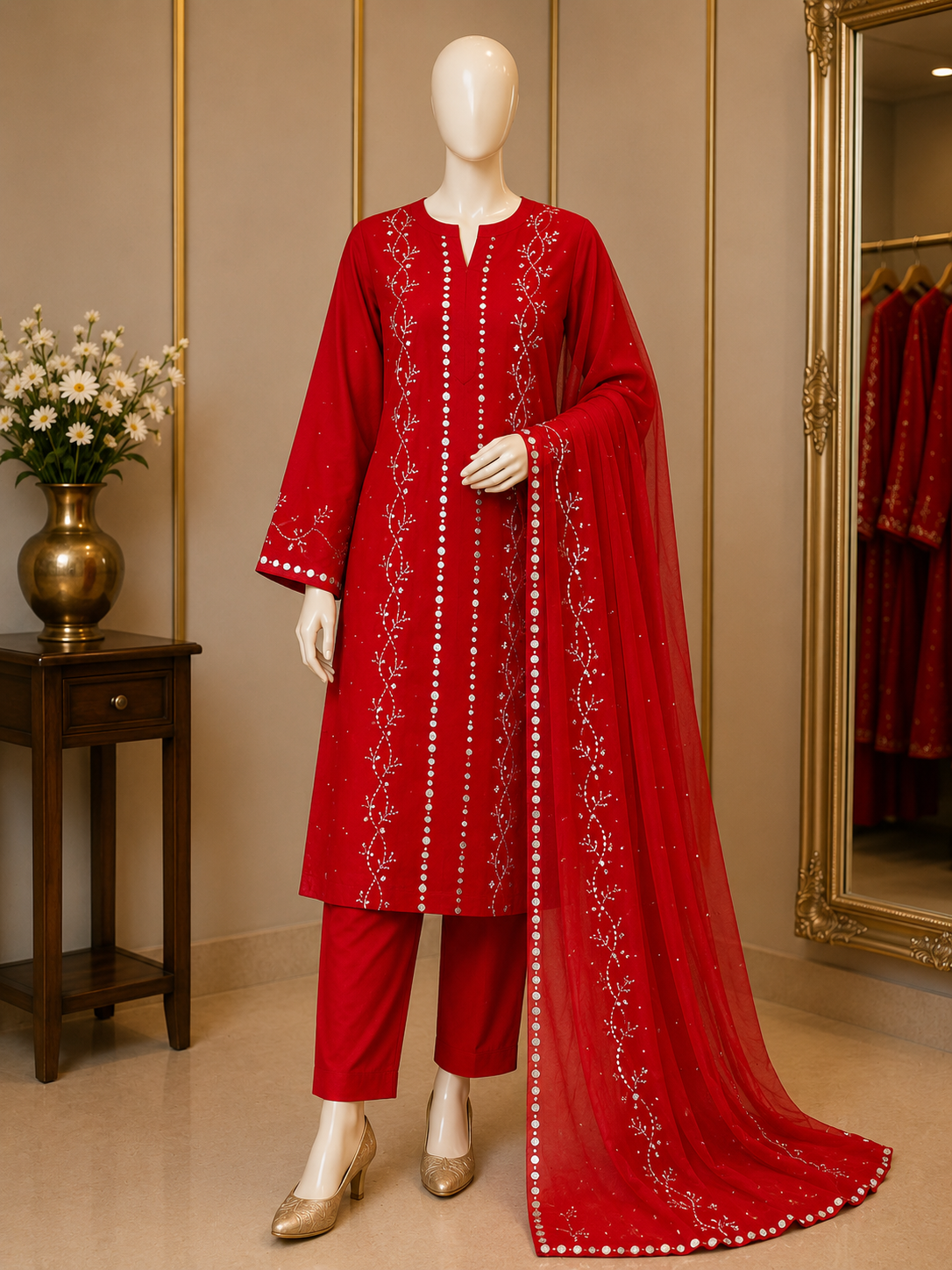 Premium Mukesh Work 2-Piece