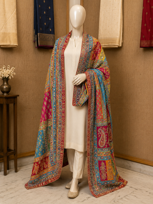 Premium Digital Block Print Shawl